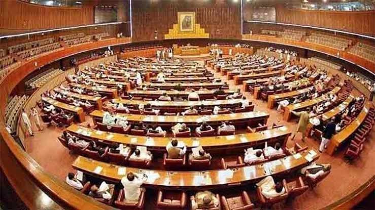 Pakistan National Assembly building in Islamabad as government consultations continue over the next parliamentary session