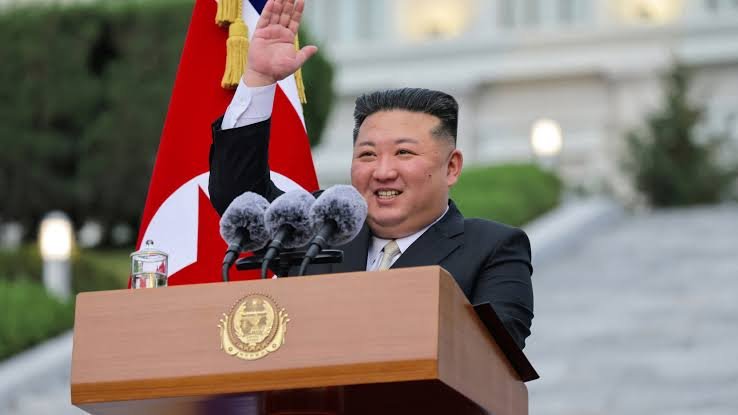 North Korean leader Kim Jong Un and Taiwan F-16V fighter jets in a geopolitical news illustration