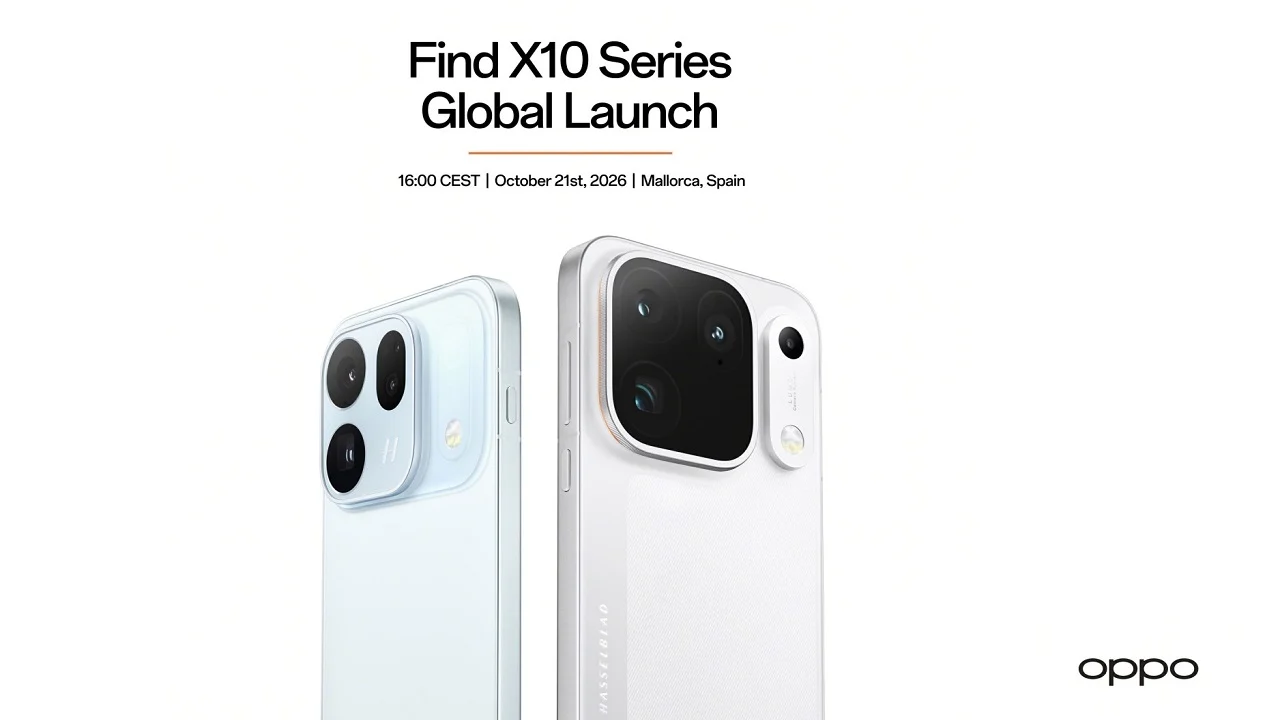 Oppo Find X10 and Find X10 Pro Max smartphones ahead of their scheduled global launch in Mallorca, Spain, on October 21.