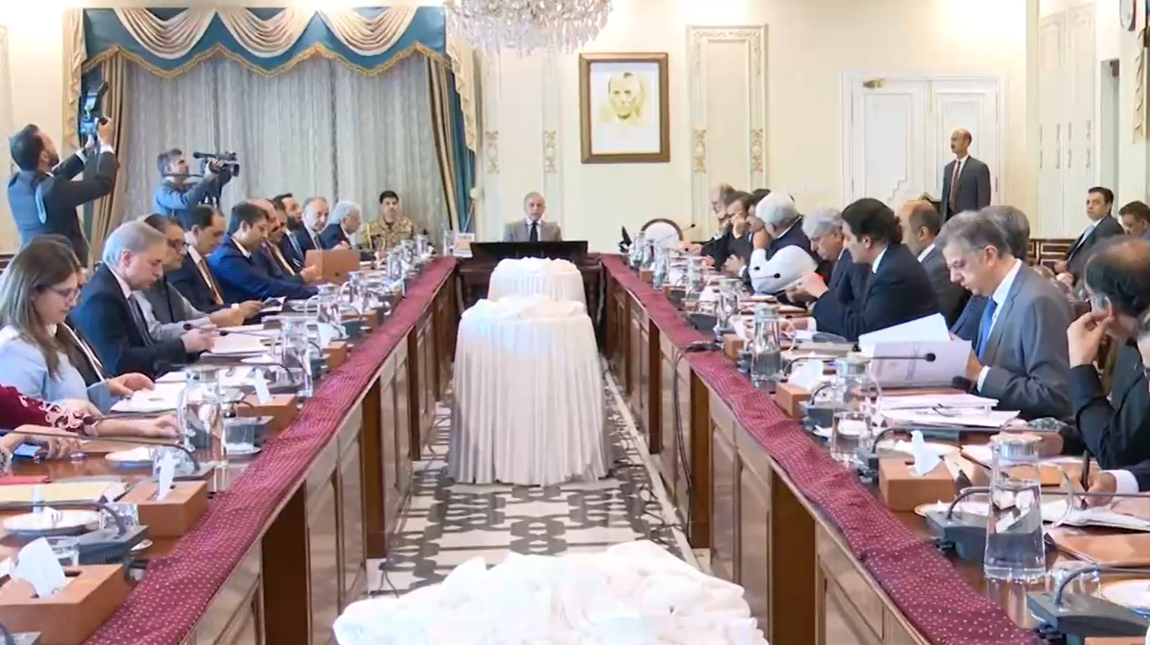 Prime Minister Shehbaz Sharif chairs a meeting on SMEDA reforms and SME financing targets in Islamabad on Oct. 12, 2026.