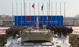 Pakistani and Chinese military personnel participate in joint counterterrorism training during Karakoram 2026 in Xinjiang, China.