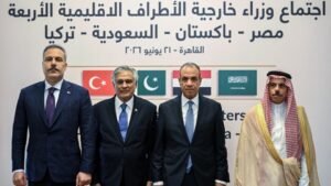Foreign ministers from Pakistan, Saudi Arabia, Egypt, Türkiye, France, Britain and Germany are scheduled to discuss regional security in Istanbul.