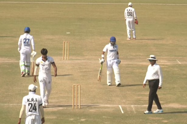 President’s Trophy domestic cricket action featuring KRL, SNGPL, MIT Solutions, PTV and State Bank of Pakistan on the second day of final-round matches.