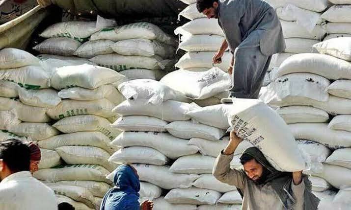 A 20-kilogram flour bag in Quetta as its reported market price rises to Rs3,300, above the district administration's official rate of Rs2,640.