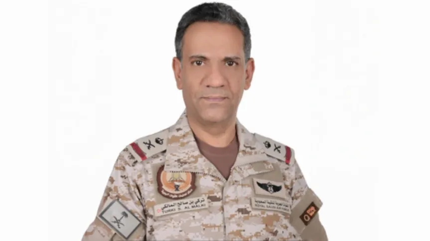 Saudi-led coalition operation targeting ballistic missile launchers in Yemen’s Saada region, amid security alerts in Saudi Arabia.