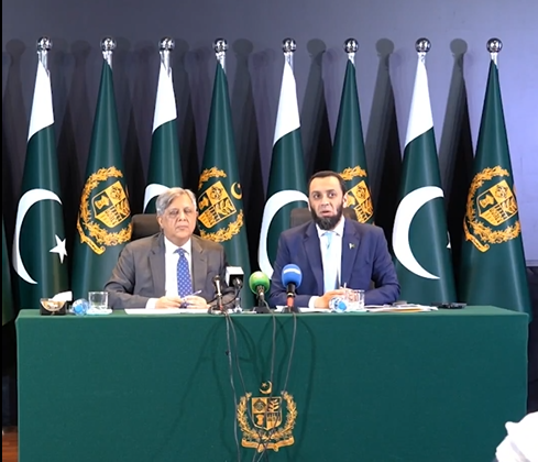 Attaullah Tarar and Azam Nazeer Tarar brief foreign journalists on the situation in Khyber Pakhtunkhwa.