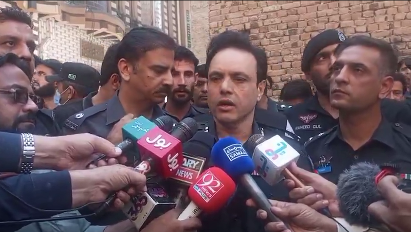 School building collapse in Peshawar, with casualties reported by Lady Reading Hospital.