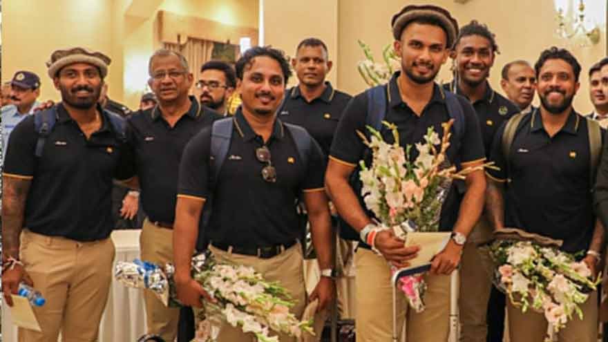 Sri Lankan cricket team contingent arrives at Islamabad airport ahead of Pakistan T20I series