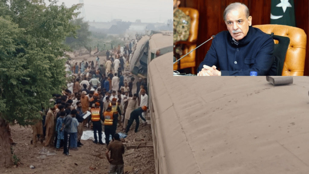 Rehman Baba Express derailment in Multan as Prime Minister Shehbaz Sharif directs rescue operations and medical assistance for injured passengers.
