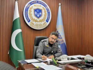 NCCIA Director General Syed Ali Nasir Rizvi holds an e-Kacheri to hear citizens’ complaints and direct officers to take action.