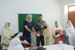 Faisal Amin Gandapur attends the welcoming ceremony for the first batch of female cadets at Girls Cadet College Dera Ismail Khan.