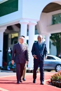 Maldives President Mohamed Muizzu receives a Guard of Honour during an official reception hosted by Prime Minister Shehbaz Sharif at the Prime Minister’s House in Islamabad.